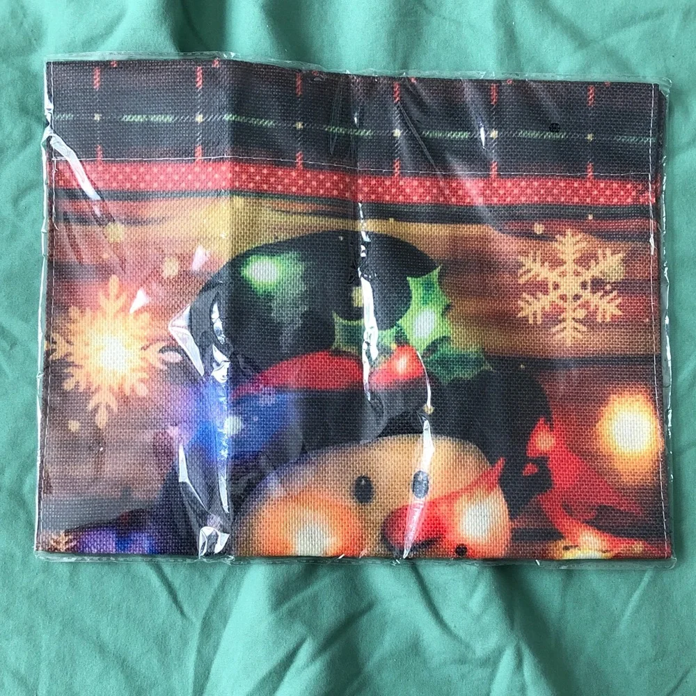 Festive Snowman Garden Flag (Does not light up)